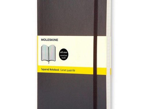 Блокнот Moleskine Classic Soft Pocket A6 96 листов черный в клетку на сшивке (90x140 мм)